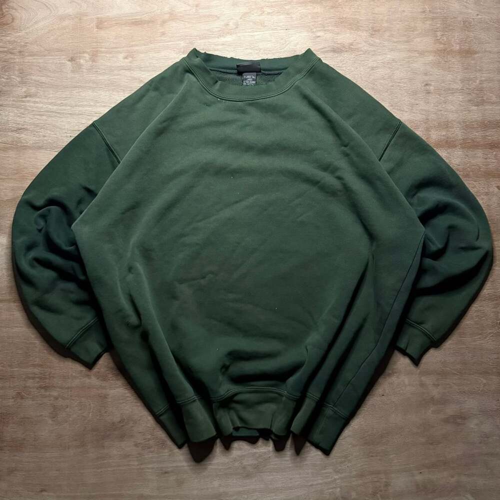 Vintage St Johns Bay Sun Faded Distressed XL Tall Green Crewneck Sweatshirt